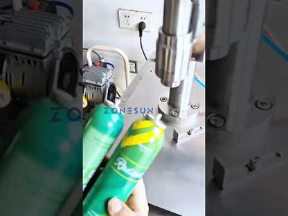 ZONESUN ZS-YG25Q Pneumatic Aerosol Can Crimping Machine