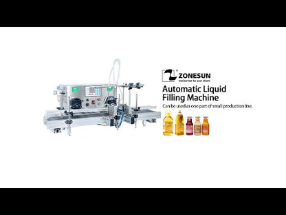 ZONESUN ZS-DTPP-2 Automatic 2 Heads Peristaltic Pump Liquid Filling Machine