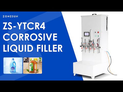 ZONESUN ZS-YTCR4 Semi-automatic Corrosive Liquid Filling Machine（Best Offer）