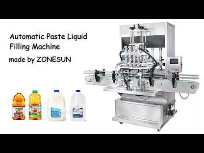 ZONESUN ZS-SV4GB 4 Nozzles Pneumatic Diaphragm Pump Paste Filling Machine