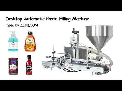 ZONESUN ZS-DTGT900 Tabletop Automatic Rotor Pump Paste Filling Machine