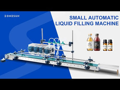 ZONESUN ZS-DTPP100C4 Small Automatic 4 Nozzles Peristaltic Pump Liquid Filling Machine