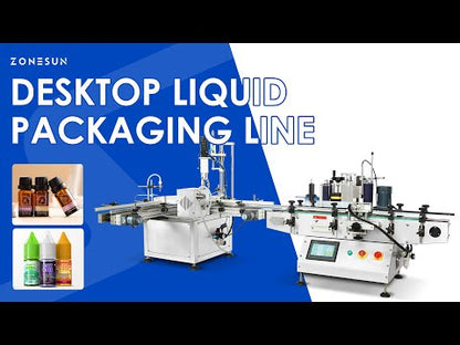 ZONESUN Automatic Liquid Packing Machine Essential Oil Vial Eyedrops Bottle Desktop Filling and Capping Equipment ZS-AFCL1