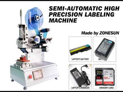 ZONESUN XL-T807 High Precision Flat Labeling Machine With Date Coder