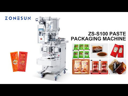 ZONESUN ZS-S100 Automatic Paste Filling Sealing Machine With Date Printer