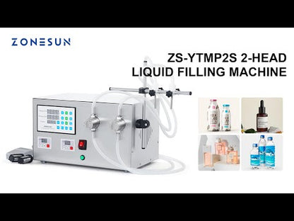 ZONESUN ZS-YTMP2S Digital 2 Head Magnetic Pump Liquid Filling Machine