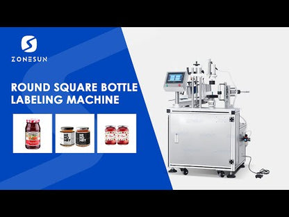 ZONESUN ZS-TB805B Semi-auto Round Square Hexagonal Bottle Full-circle Labeling Machine