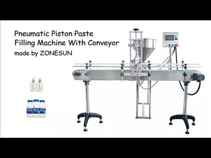 ZONESUN ZS-GY1C Pneumatic Automatic Paste Filling Machine With Conveyor