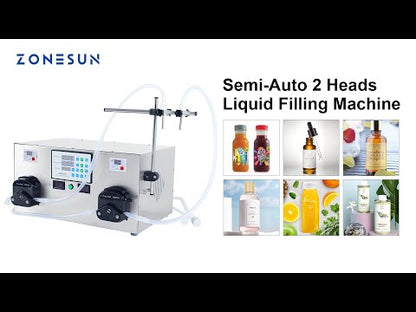 ZONESUN ZS-YTPP2 2 Nozzles Peristaltic Pump Liquid Filling Machine