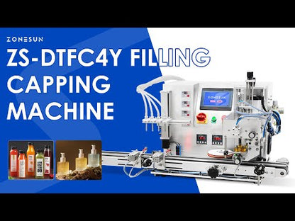 ZONESUN ZS-DTFC4Y Tabletop Liquid Filling and Capping Machine