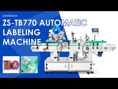 ZONESUN ZS-TB770 Top & Body Labeling Machine for Tapered Bottles