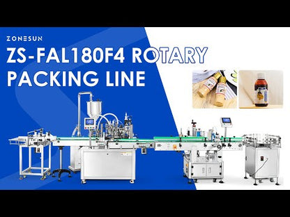 ZONESUN ZS-FAL180F4 Rotary Syrup Thick Paste Sauce Production Line