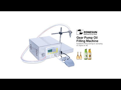 ZONESUN ZS-GP631 50-8000ml Semi Automatic Gear Pump Liquid Filling and Weighing Machine