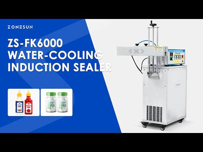 ZONESUN ZS-FK6000 Water-cooling Induction Aluminum Foil Sealing Machine