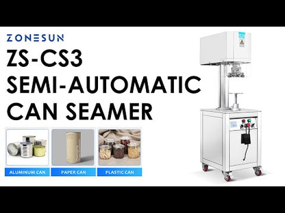 ZONESUN ZS-CS3 Can Seamer Machine Vertical Can Sealing Machine