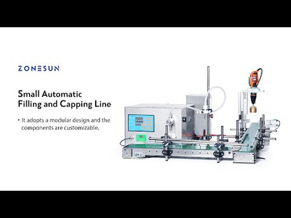 ZONESUN ZS-MPXG1 Small Automatic Magnetic Pump Liquid Filling and Capping Machine