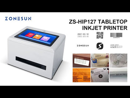 Máquina de codificación de fecha de inyección de tinta de mesa ZONESUN ZS-TIP127 