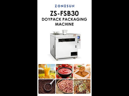 ZONESUN ZS-FSB30 Premade Pouch Packing Machine Doypack Filling Sealing Equipment