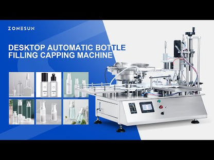 ZONESUN ZS-AFC7 Single Nozzle Magnetic Pump Liquid Filling and Capping Machine