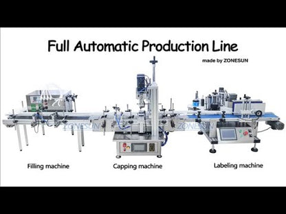 ZONESUN ZS-FAL180 Tabletop 4Nozzles Liquid Filling Capping Labeling Machine With Date Coder