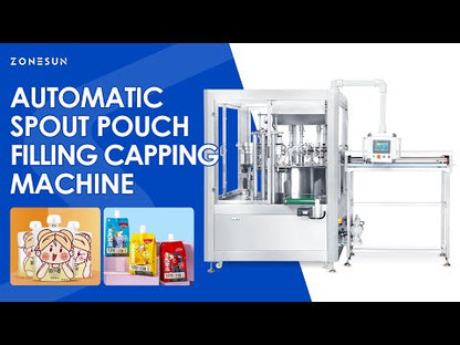 ZONESUN Spout Pouch Filling Machine Filling Capping Monoblock Doypack Rotary Packing Equipment ZS-AFC12