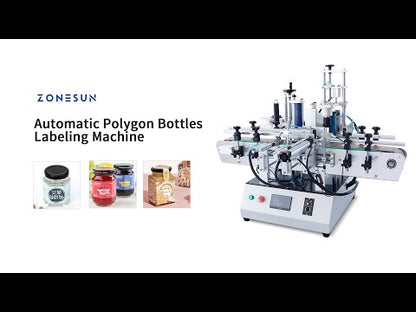 ZONESUN ZS-TB550 Automatic Round Polygonal Hexagonal Bottle Labeling Machine