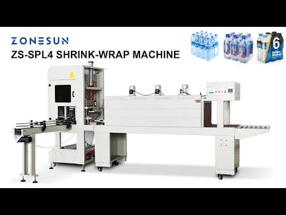 ZONESUN ZS-SPL4 Automatic Bottles Wrapping Shrinking Packaging Machine