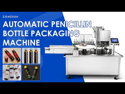 ZONESUN Automatic Vial Filling and Sealing Machine Ampoule Bottles Packaging ZS-AFC12P