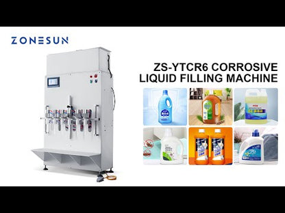 ZONESUN ZS-YTCR6 Pneumatic Corrosive Liquid Filling Machine