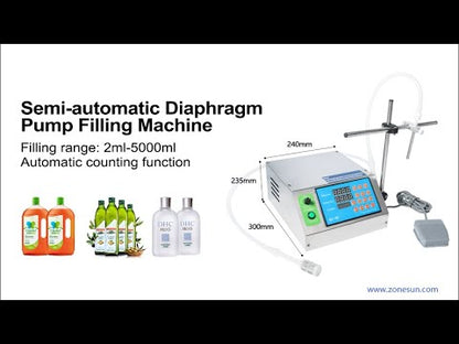 ZONESUN ZS-YTDP1 Small Semi-automatic Diaphragm Pump Liquid Filling Machine