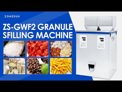 ZONESUN Digital Control Particle Granule Filling Weigher Machine ZS-GWF2