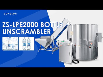 ZONESUN Automatic High Speed Bottle Unscrambler Sorting Machine ZS-LPE2000