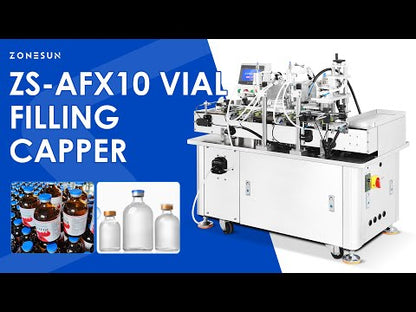 ZONESUN ZS-AFX10 Vial Bottle Filling and Capping Stoppering Monoblock Machine