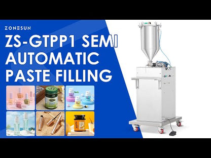 ZONESUN ZS-GTPP1 Semi Automatic Piston Pump Paste Filling Machine