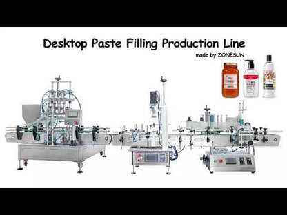 ZONESUN ZS-FAL180C64 Heads Paste Filling Capping And Labeling Machine