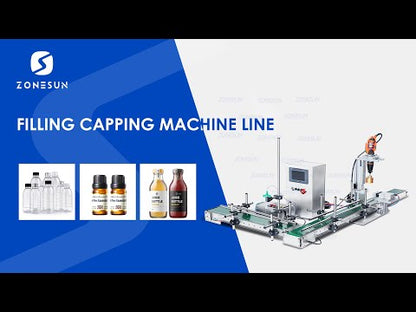 ZONESUN ZS-FAL90S Small Automatic Peristaltic/Magnetic Pump Liquid Filling Capping Machine