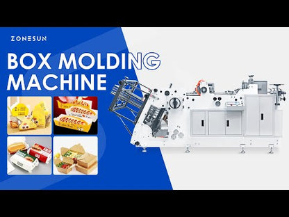 ZONESUN ZS-HBM800 Burger Box Making Machine Carton Molding Machine