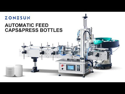 ZONESUN ZS-XG1870G Automatic Cap Pressing Machine With Cap Feeder