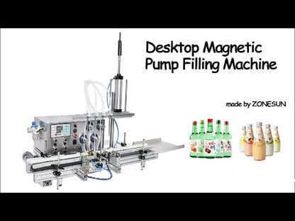 ZONESUN ZS-DTMP4D Magnetic Pump Liquid Filling Machine