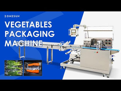 ZONESUN ZS-HY680 Automatic Horizontal Flow Vegetables Packaging Sealing Machine