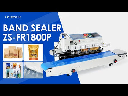 ZONESUN ZS-PM1800 Automatic Bag Sealing Machine with Date Coder