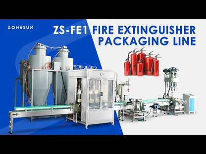 ZONESUN ZS-FE1 Automatic Fire Extinguisher Filling Sealing Labeling Production Line