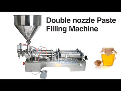 ZONESUN ZS-GT2 Semi Automatic 2 Nozzles Paste Filling Machine With Hopper