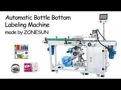 ZONESUN ZS-TB125 Automatic Flat Surface Bottle Bottom Labeling Machine