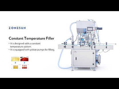 ZONESUN ZS-YTCT4P Automatic Constant Temperature Paste Feeding Filling Machine