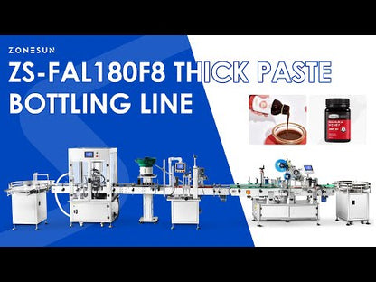 ZONESUN ZS-FAL180F8 Honey Paste Bottling Production Line