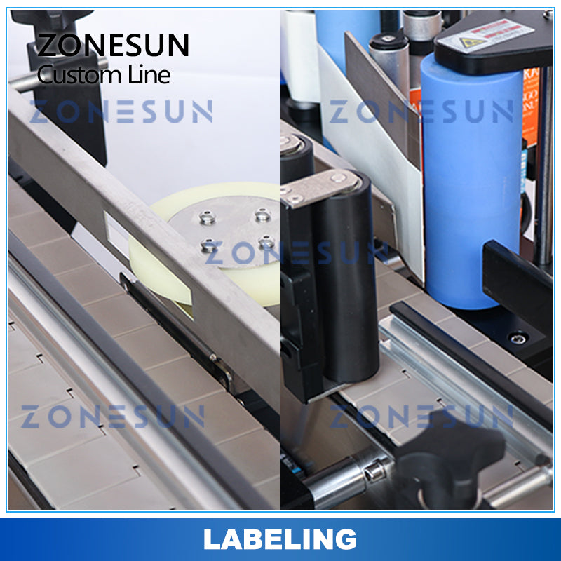 ZONESUN ZS-FAL180R9/ZS-DPCL1 Custom Automaitc Filling Capping Labeling Production Line