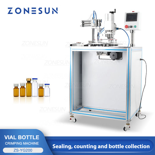 ZONESUN ZS-YG200 Máquina neumática automática para tapar botellas de penicilina 