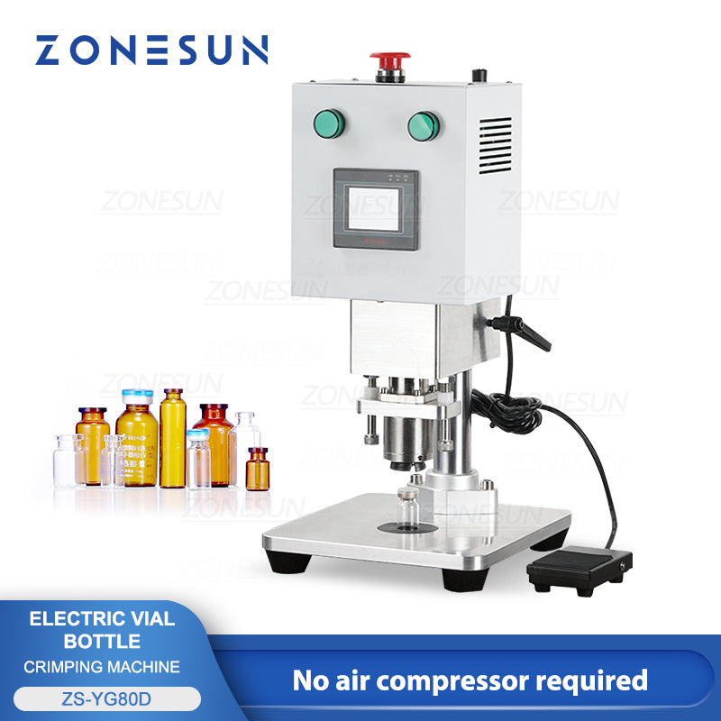 ZONESUN ZS-YG80D Manual Electric Penicillin Bottle Capping Machine