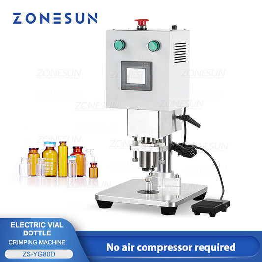 ZONESUN ZS-YG80D Manual Electric Penicillin Bottle Capping Machine